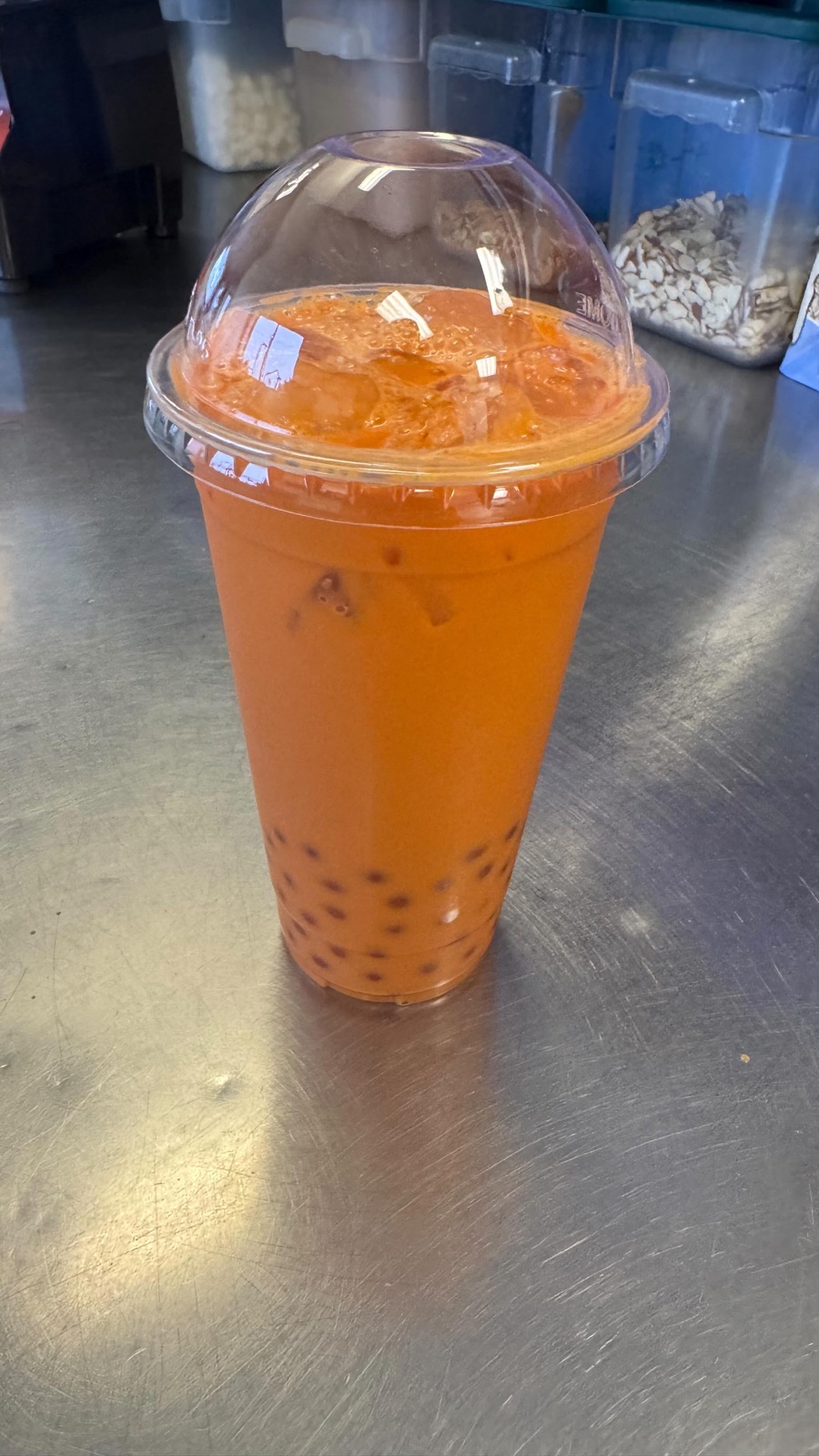 Thai tea bubble tea