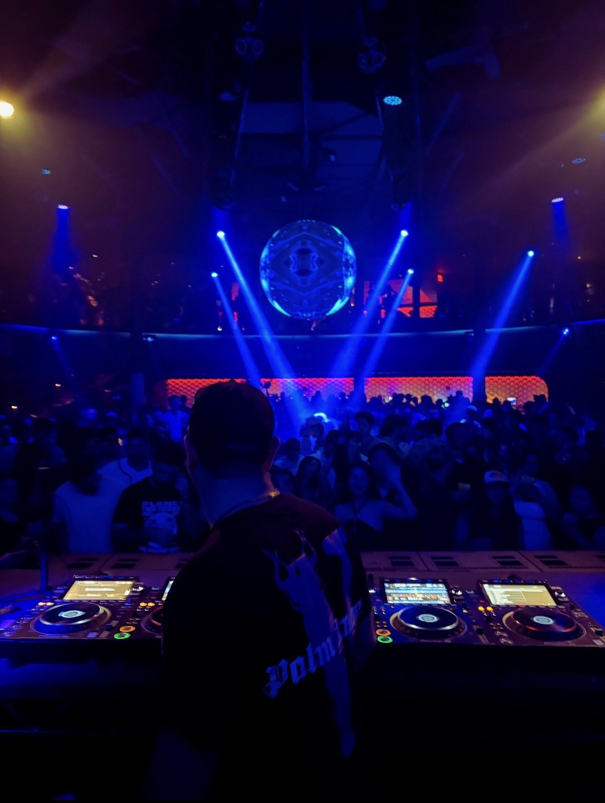 Negus DJing an outdoor festival set